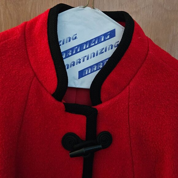 DONATED: Natalie Green By Bert Newman Women’s Red Short Wool Coat - Picture 3 of 16